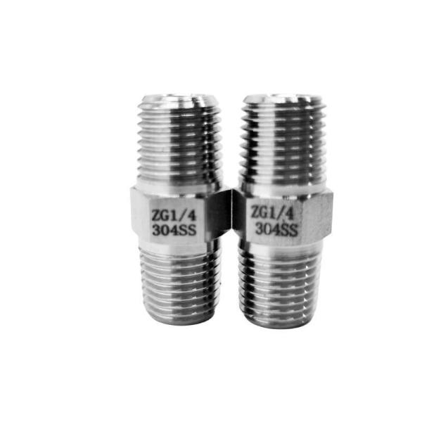1/2inch G Thread 304 Stainless Steel Hydraulic Nipple for Heavy Duty Applications