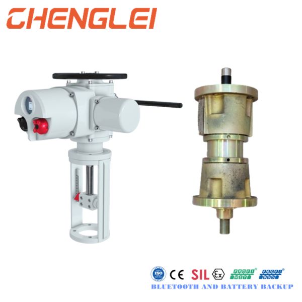 Multi-Flange Quarter Turn Electric Valve Actuator with Standard Stroke 80mm for Knife Gate Valve