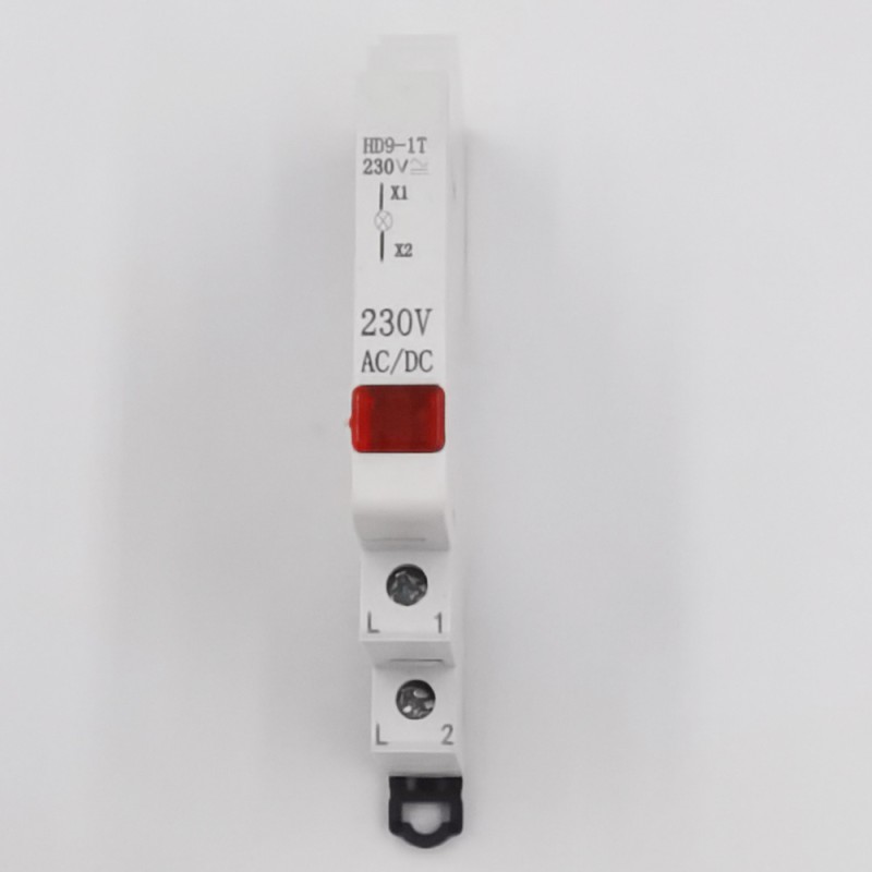 HD9-1T 230V AC/DC LED 9mm Signal Indicator Light Red/Yellow/Green/Blue/Multicolor Power Outage Warning Durable Plastic Metal CE