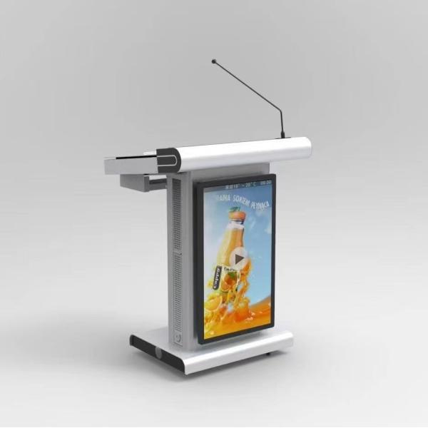 Professional Digital Podium Lectern with Intel i5 6th, 350 Cd/m² Brightness, and 8GB RAM for Conference and Classroom