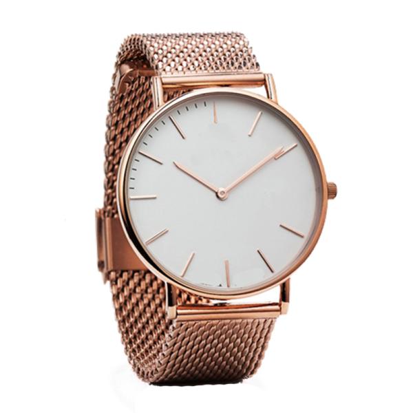 Rose Gold Mens Stainless Steel Watches Singapore Movement Quartz Sr626sw