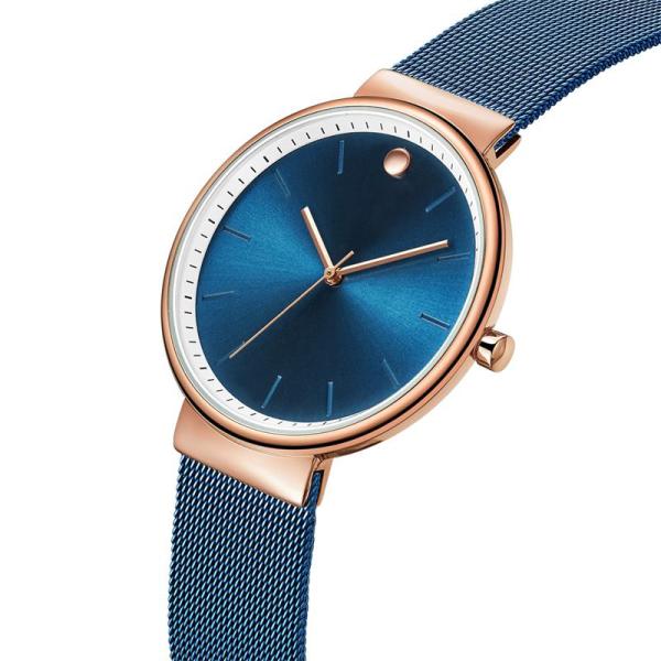 Поверхность дозора кварца серебристых 40мм модных людей круглая ровная