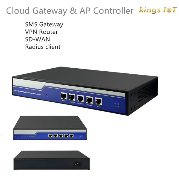 Multiple Function Gateway Support Ap Controller, SMS Authentication, Ipsec VPN, Cloud for Manage Gateway