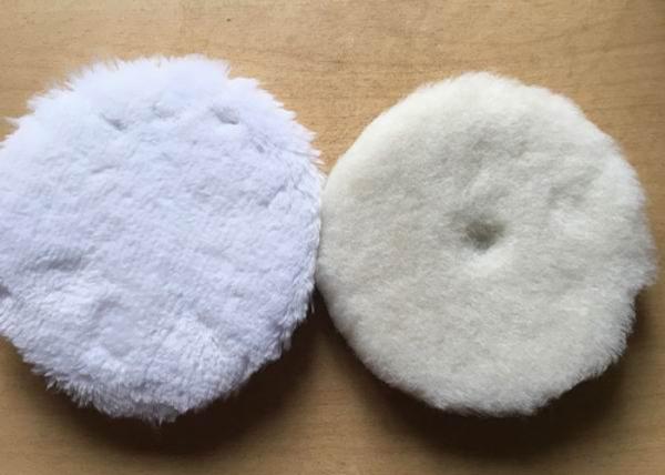 Lado dobro durável natural da almofada de polonês de 5 lãs da polegada/único lado para lustrar de mármore