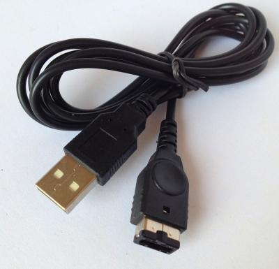 Cabo de carregamento USB dos dados pretos do comprimento 1.2M, cabo da carga do SP de GBA
