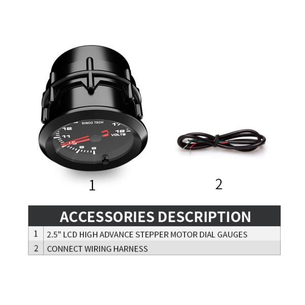 637 датчик Stepper мотора цифрового вольтметра автомобиля датчика 52mm высокоскоростной