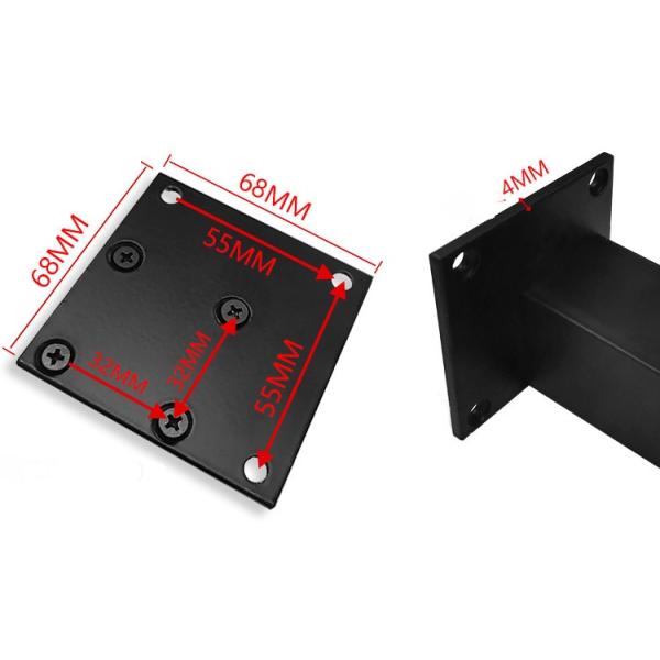 Регулируемый квадратный алюминиевый профиль Мебель ноги для современного дивана поддержки 25kg-100kg
