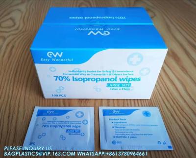 Sterile  Pre Saturated 70% IPA Wipe Hydrogen Peroxide Wipe, Ammonium Ethyl Alcohol Wipe Pre-Soaked Wipe, Isopropyl