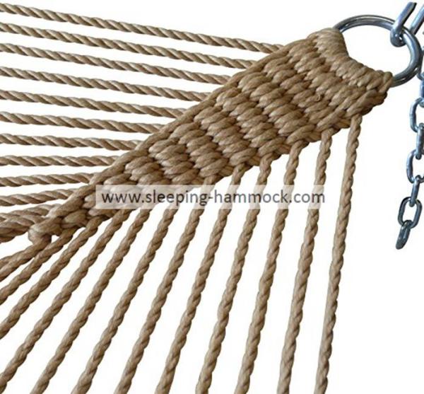 Beach Prime Garden Two Point Tight Weave Caribbean Hammock With Spreader Bars All Weather