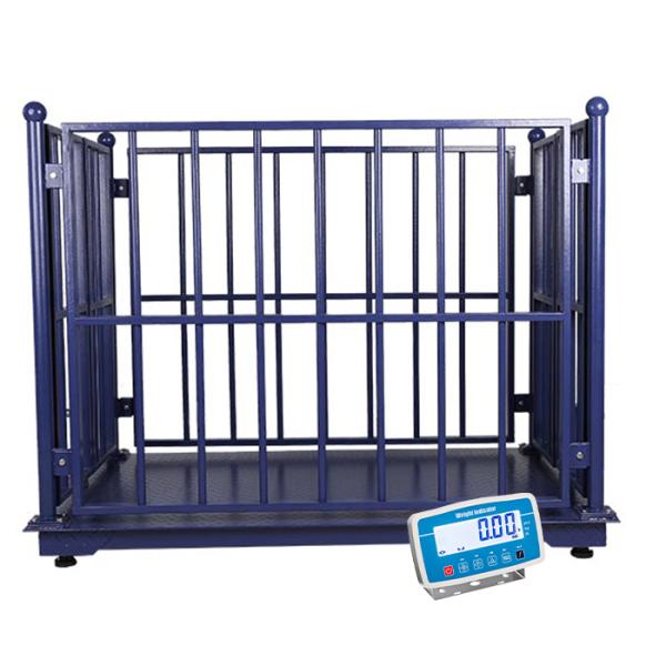 Balance de cheval en acier inoxydable Balance de plancher pour élevage de bétail avec clôture 500g précision et alimentation AC110V/220V