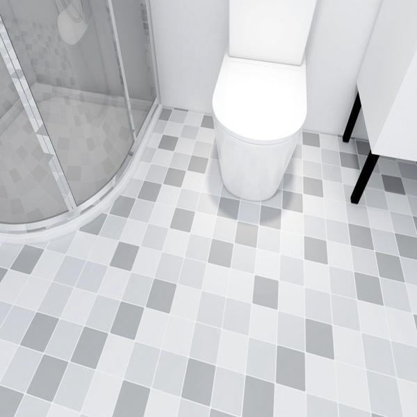Removable PVC Flooring Sticker 10m-50m Bathroom Floor Tile Stickers