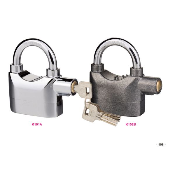 Rarlux Auto Alarming System 8 Locking Anti-muffle Candado Waterproof Electronic Alarm Padlock
