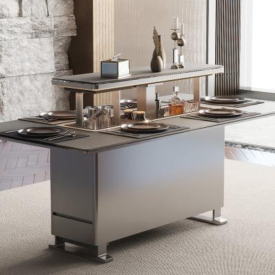 Smart Coffee Table for Home Living Room Lift Up Design and Aluminum Alloy Material