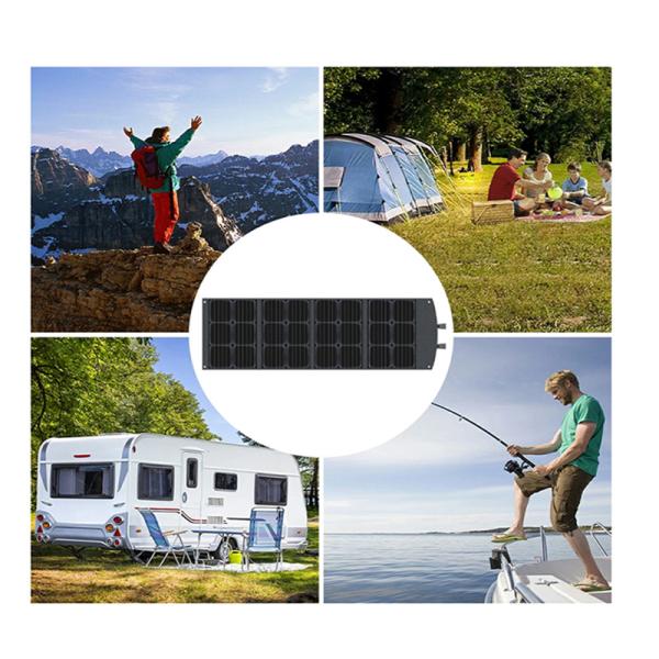 Folding Portable Solar Panels Outdoor Monocrystalline Silicon Solar Cells
