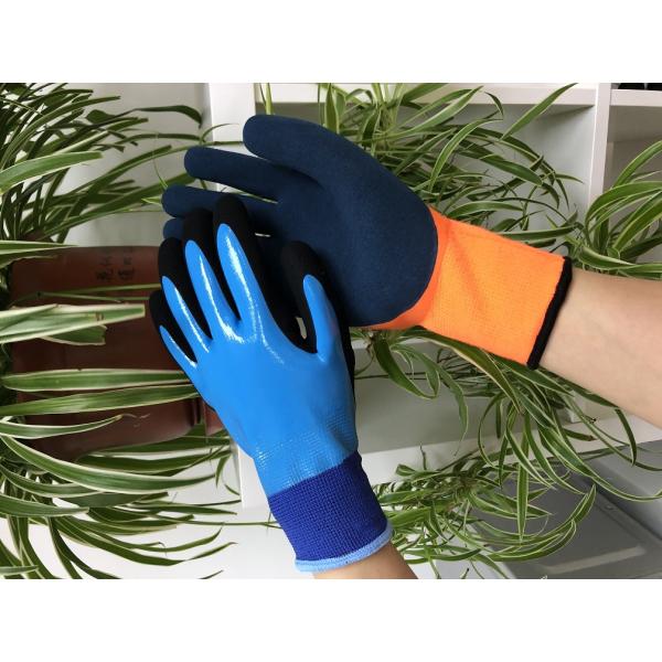2132X guantes impermeables calientes cepillados de acrílico del trabajo la termal del punto 10G