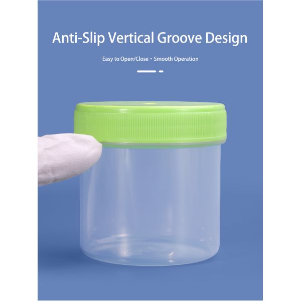 100ml Empty Plastic Jar With Colorful Customized Lid Food Grade Storage Clear Container Leak Proof for Liquid