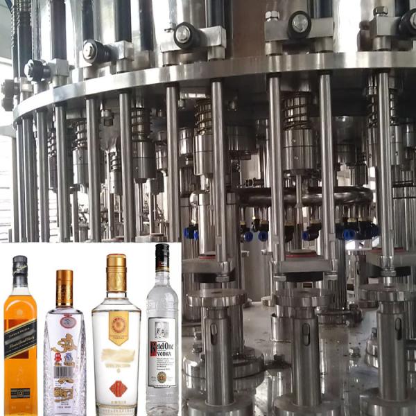 Vodka 4000bph Alcoholic Beverage Filling Machine Stainless Steel 304