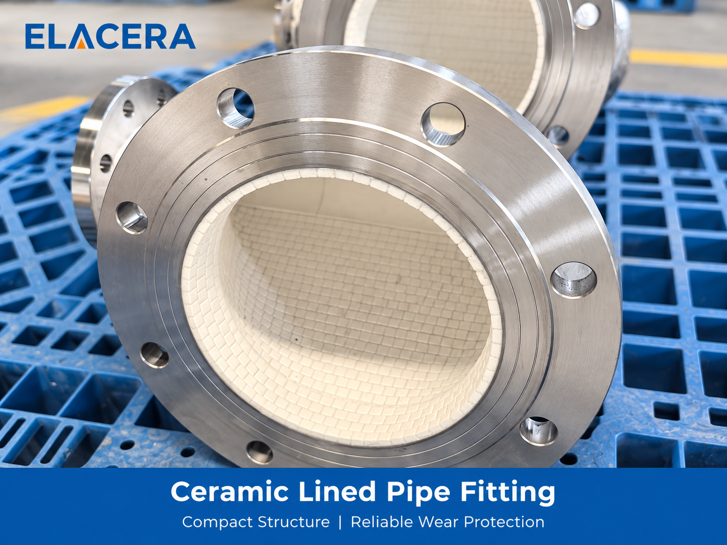 Wear Resistant Ceramic Tile Lined Steel Pipe for Abrasive Material Conveying