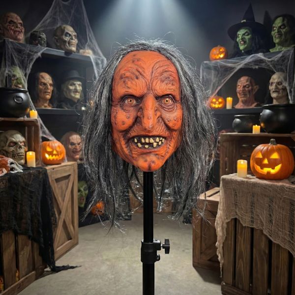 Latex Material Halloween Mask with Diverse Styles and One Size Fit Most for Costume Parties