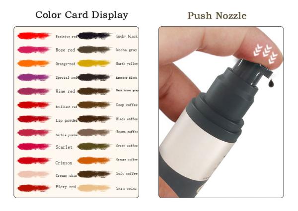 Genuine Gold Rose Semi Permanent Tattoo Ink German Pure Plant Liquid 22 Types Color