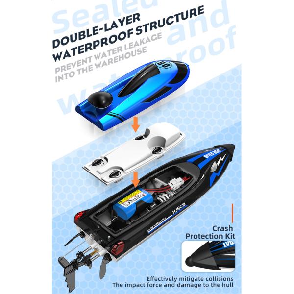 State of Assembly Ready-to-Go Remote Control Speed Speedboat for Children's Toys 2.4g