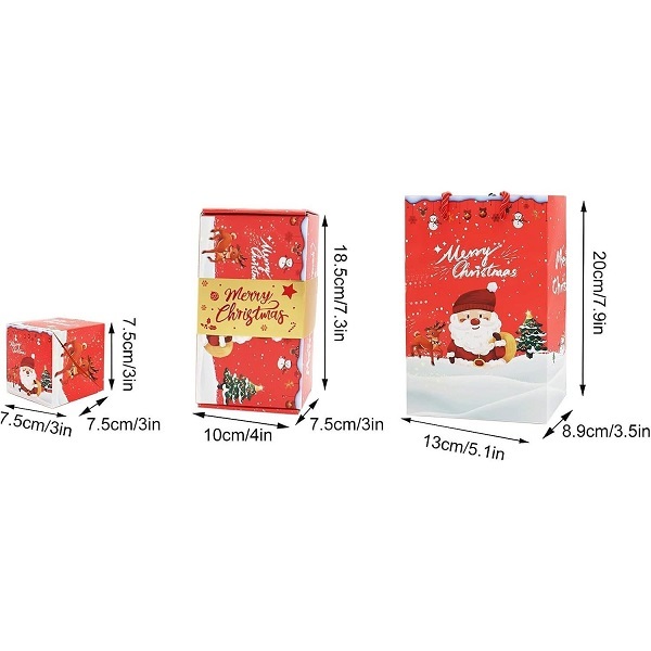 Explosion Bouncing Gift Box Set With Paper Bag For Christmas Packaging