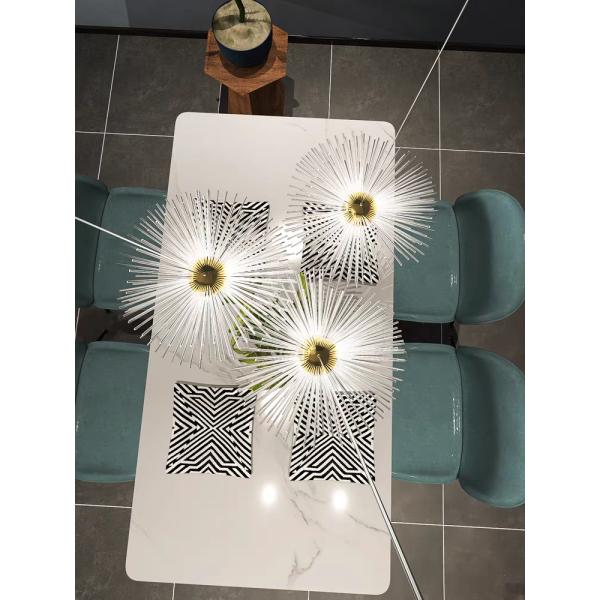 Duplex Villa Salle de banquet Hôtel Lobby Pissenlit Lampes de modélisation Département des ventes Art creux Lampes non standard