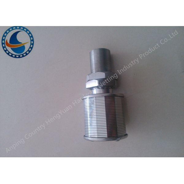 304 Stainless Steel Water Nozzle , Rotary Screen Filter 0.05-1mm Slot