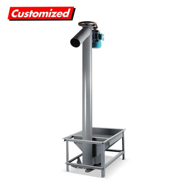 Wear Resistance Stainless Steel Vertical Screw Lift Conveyor Customized for Powder Transport