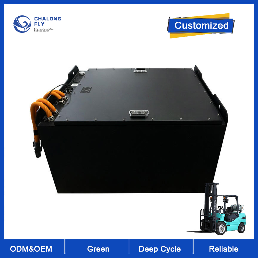 48V 200Ah LiFePO4 Forklift Lithium Battery with 6000 Cycle Life, IP54 Waterproof and Bluetooth Monitoring