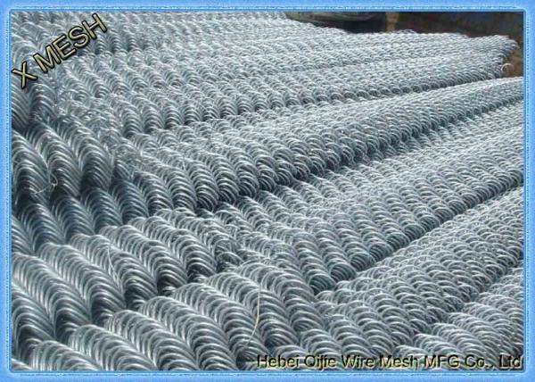 9 Gauge Aluminum Coated Steel Chain Link Fence Privacy Fabric for Commercial residential