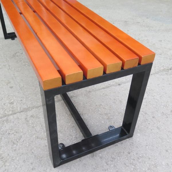 Do metal exterior de alta qualidade barato do jardim do lazer do preço da tomada de fábrica banco de madeira Seat
