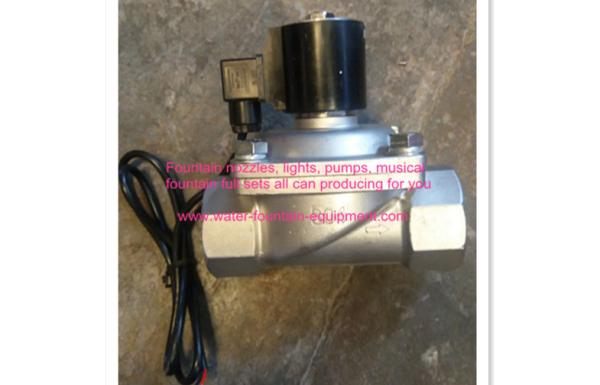 SS304 IP68 Two Ways Solenoid Valve Water Fountain Accessories DC24V