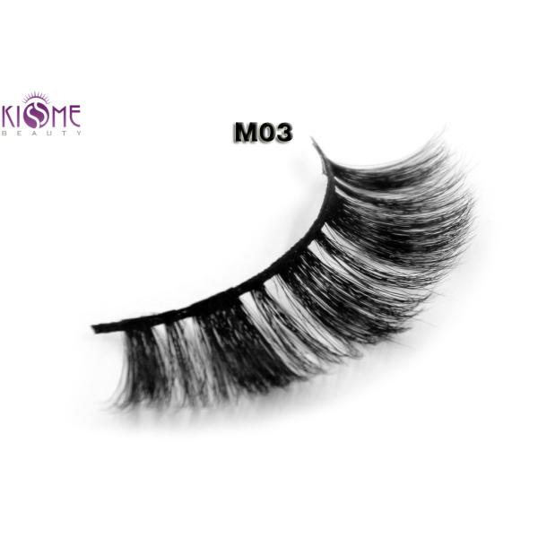 Whole sale new style 3D real horse hair eyelashes fur fake