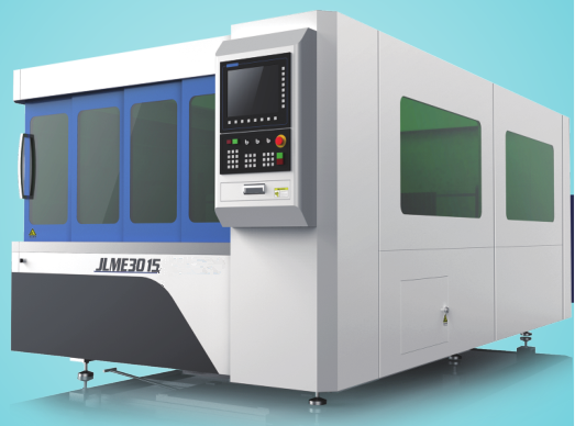 Enclosed  CNC Fiber Laser Cutter Single Table OEM Service With Grinding Gear