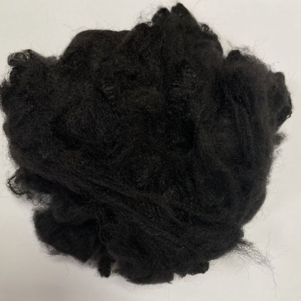 5.5D*51mm Black Felt ES fiber For Soundproof &   High Color Felt Staple Fiber Soft & Fluffy Fastness Specifications can be customized