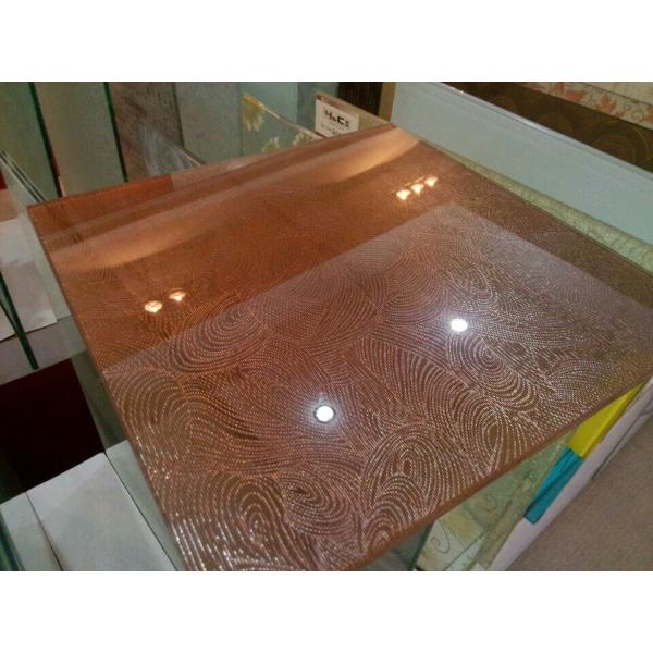 Decorative fabric for EVA glass laiminating