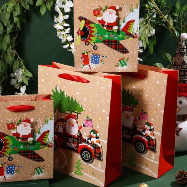 сумки Tote 30g/PCS подарка рождества Eco белого картона 250g дружелюбные