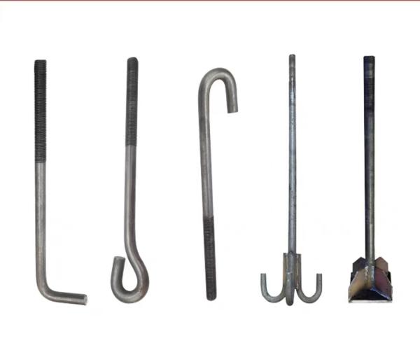 9-anchor Bolt M12 M14 M16 M24 M36 M42 M56 Galvanized Black Oxidation L-shaped Anchor Bolt