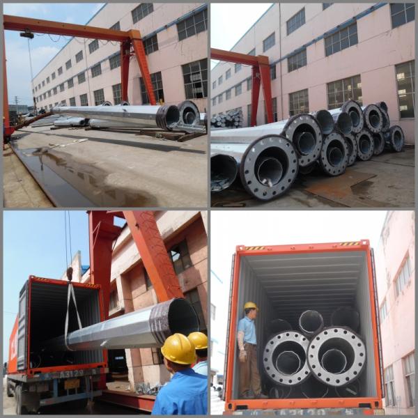 Hot Galvanized Round 20 M Steel Electric Utility Power Transmission Tower Monopo Hardware 4mm for Power Distribution