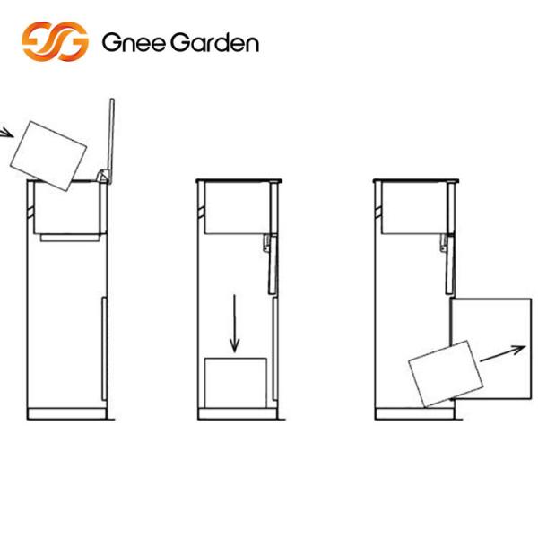 Customized Corten Steel Outdoor Metal Furniture Vertical Steel Mail Box
