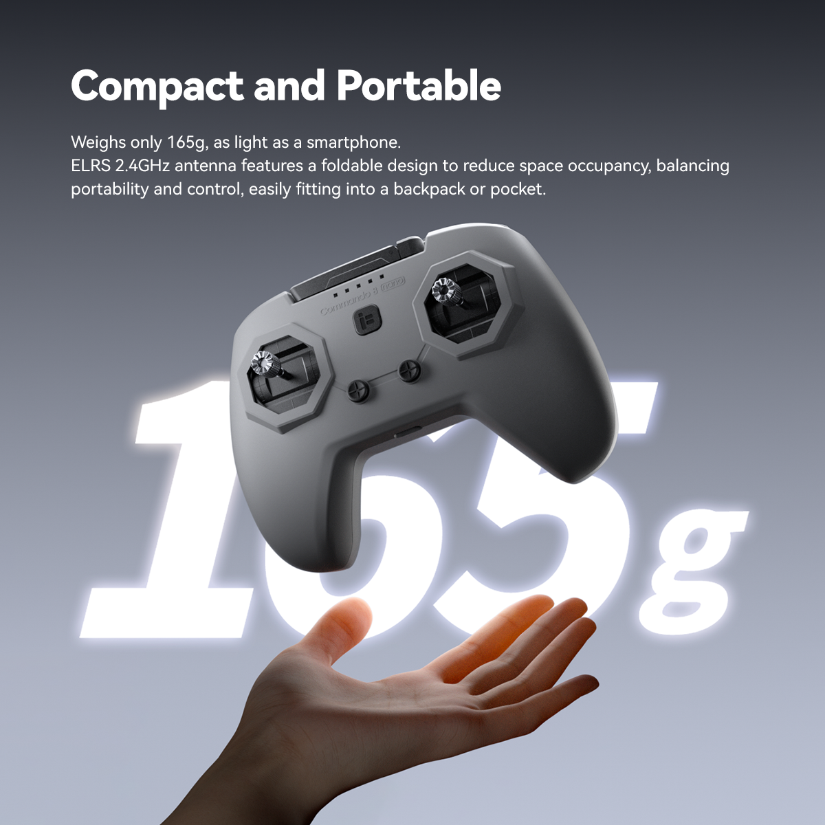Hot IFlight Commando 8 Nano Radio Transmitter ELRS 2.4GHz Remote Controller With TCXO EdgeTX FPV Drone Accessories For Beginner