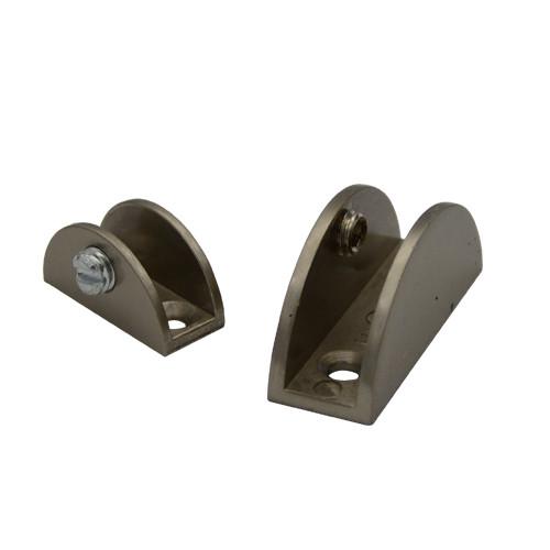 Fixed Glass Holder YS-038L, Zinc Alloy,  for glass 10-12mm, finishing chrome or Satin