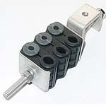 RF coaxial feeder cables RRU Fiber Optic Cable  Power Cable Combined Hole Cable Clamp