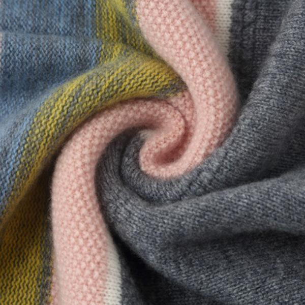 Шея o Striped Bespoke пуловер свитеров Unisex длинным связанный рукавом