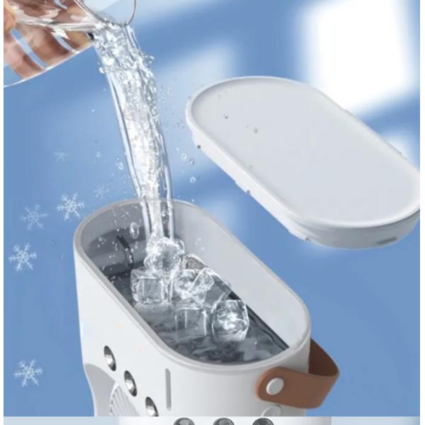 Household White Dual Fan Air Cooler with Remote Control and Cooling Function