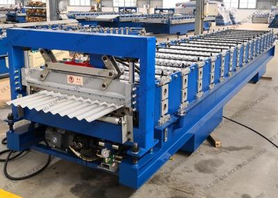 metal telhando ondulado da máquina 15kw de 7000mm que telha o rolo que forma a máquina