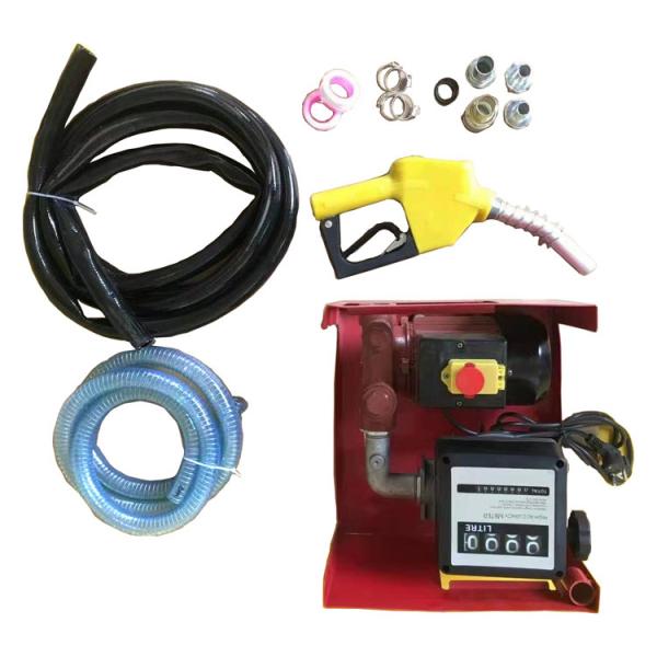 Fuel Pump Kit CE Certificate 220v Portable Diesel Transfer Pump With Flow Meter
