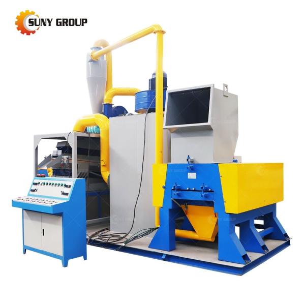 Separador de granulador automático de corte de plástico de cabo de alumínio para reciclagem na Índia