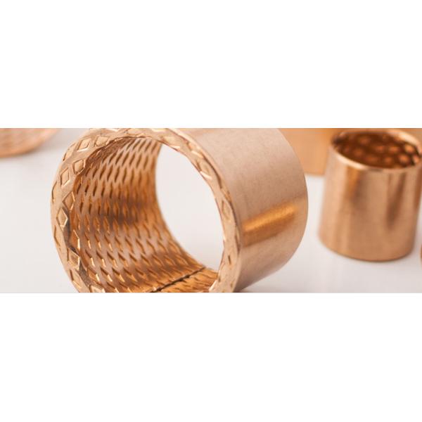 CuSn8 Bronze Sleeve Flanged Bearings Diamond Indentations Or Stamped With Oil Grooves